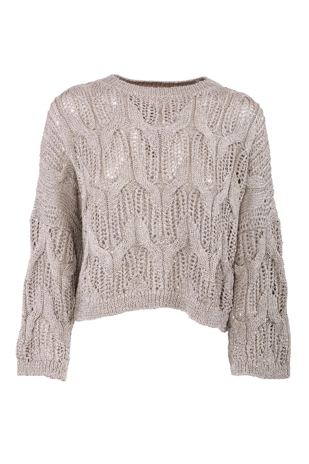 shop ANTONELLI Saldi Pull: Antonelli pullover "Ornellaia".
Girocollo. 
Maniche lunghe.
Composizione: 33% poliestere, 32% lino, 18% cotone, 17% viscosa.
Made in Italia.. ORNELLAIA 41219L 41599-B2 number 4015660